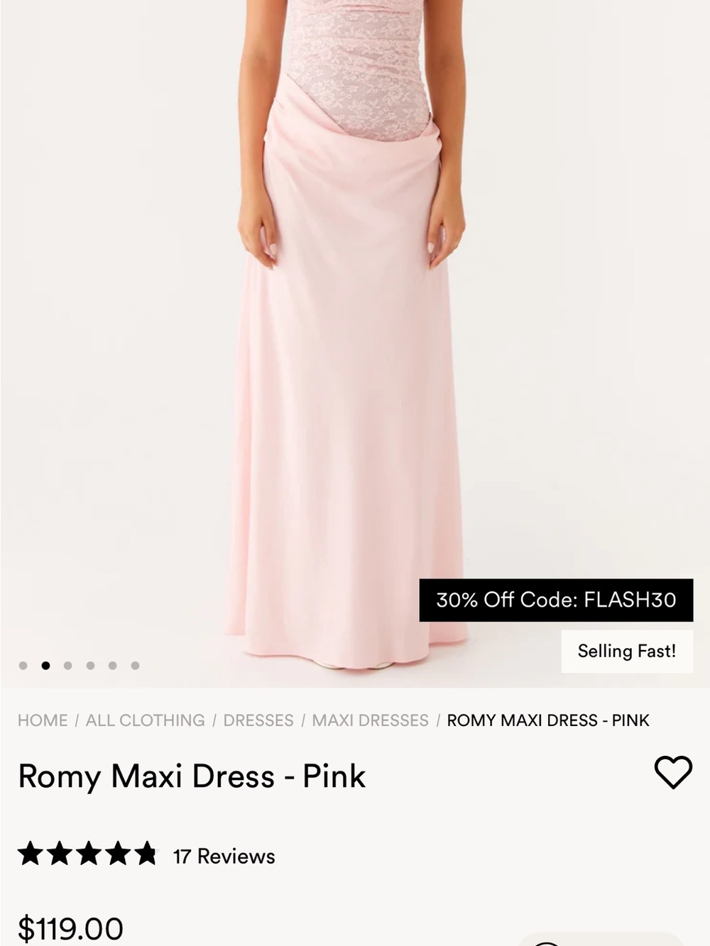 Romy Light Pink Maxi Skirt